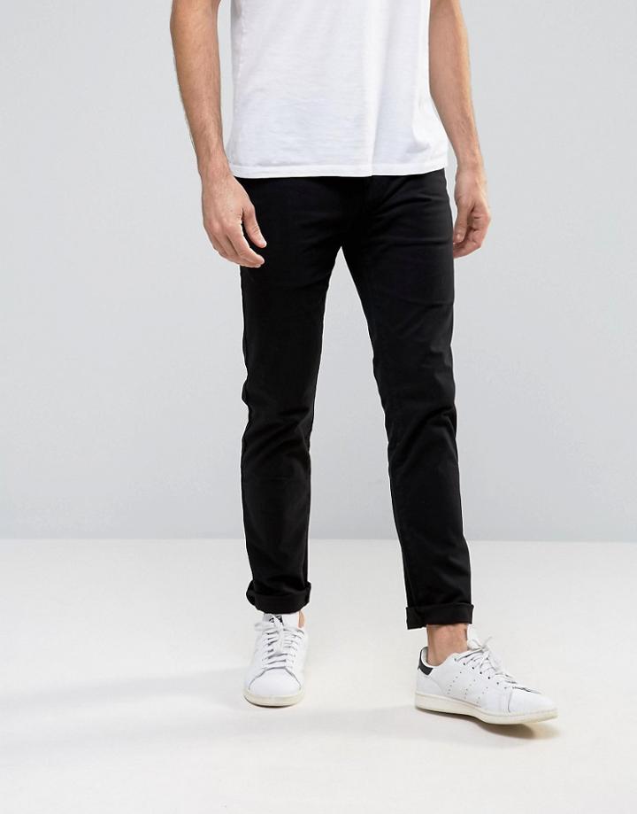 Kiomi Chinos In Skinny Fit - Black