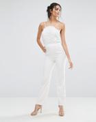 Jovanna Kloss Lace Jumpsuit - White