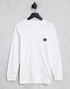 Quiksilver Label Long Sleeve T-shirt In White