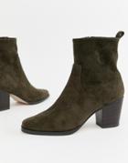 Asos Design Rodeo Western Ankle Boot - Green
