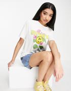 Jdy 'sunny' Oversized T-shirt In White