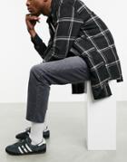 Asos Design Classic Rigid Jeans With 'less Thirsty' Wash In Gray-grey