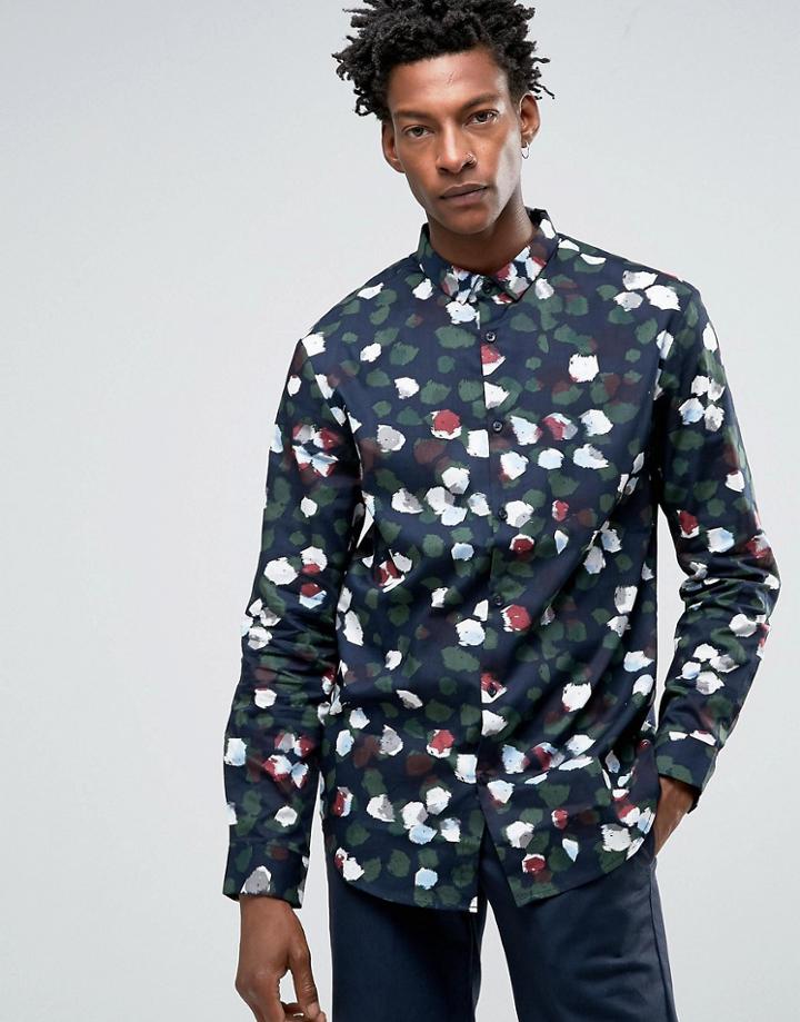 Kiomi Shirt In All Over Print - Green