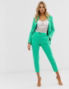 Asos Design Pop Slim Suit Pants-green