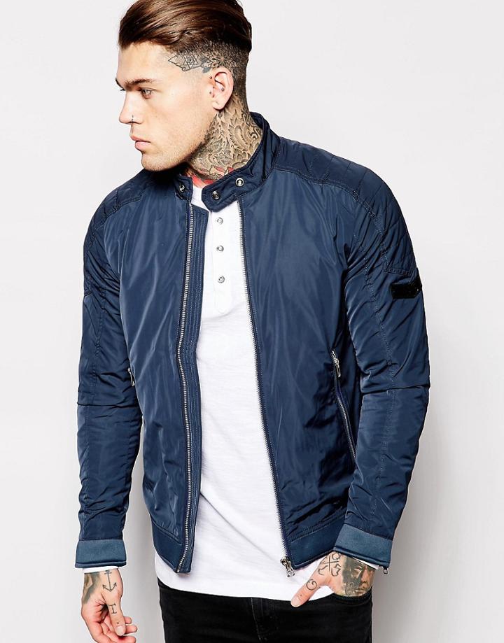 Diesel Jacket J-eiko Nylon - Blue