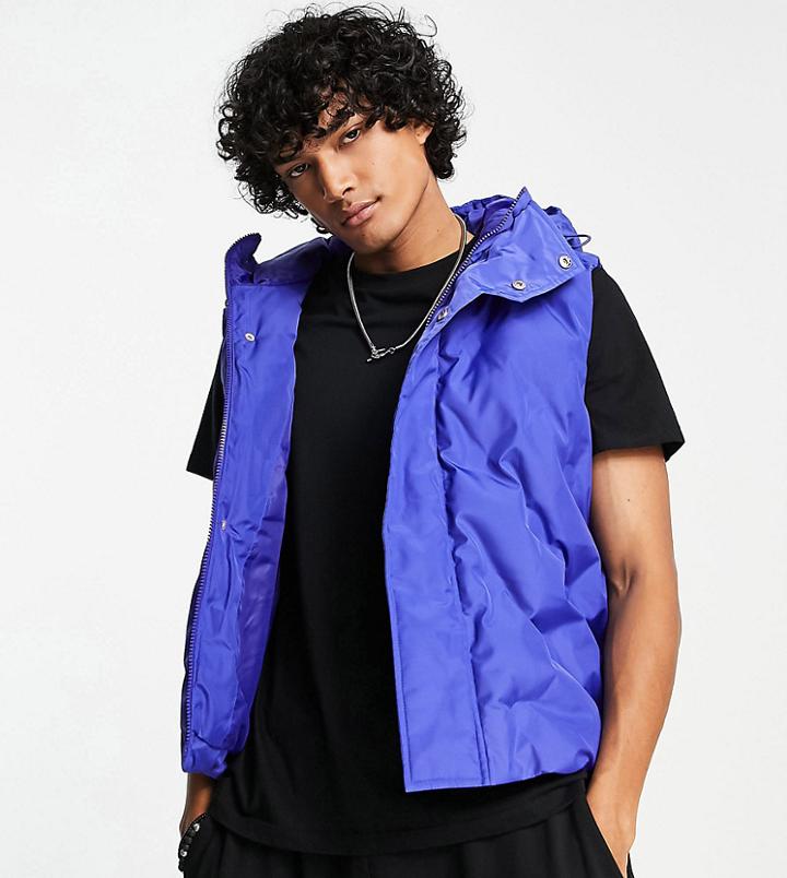 Collusion Vest In Blue-multi