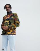 Herschel Supply Co Overhead Fleece Sweat Camo Print In Green - Green