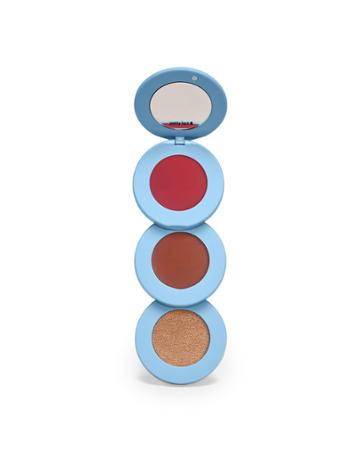 Alleyoop Stack The Odds Compact Palette - Blush, Contour & Highlight In Cocktail Hour-multi