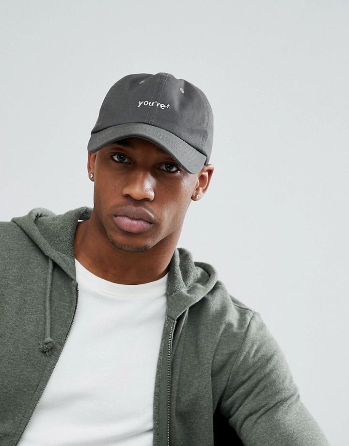 7x Slogan Cap You Are - Green
