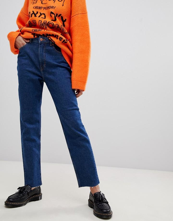 Cheap Monday Donna Mom Jeans-blue