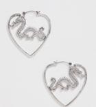 Reclaimed Vintage Dragon Heart Hoop Earring - Gold