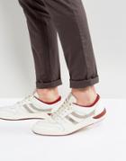 Boss Orange By Hugo Boss Leather Detail Sneakers Red - White