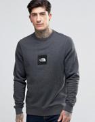 The North Face Sweatshirt With Embroidered Patch Logo In Gray - Gray
