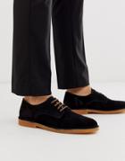 Selected Homme Suede Shoes In Black - Black