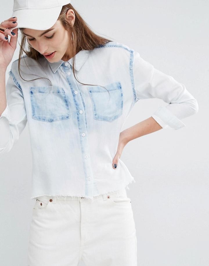 First Base Chambray Shirt - Blue