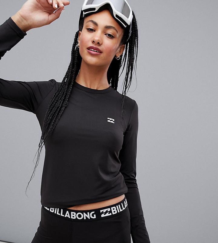 Billabong Warm Up Base Layer Tech Top In Black - Black