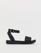 Asos Design Forlong Chunky Flatform Sandals - Black