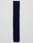 Ben Sherman Plain Knitted Tie - Navy