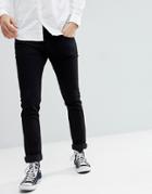 Lee Jeans Luke Skinny Jeans In Black Rinse - Black