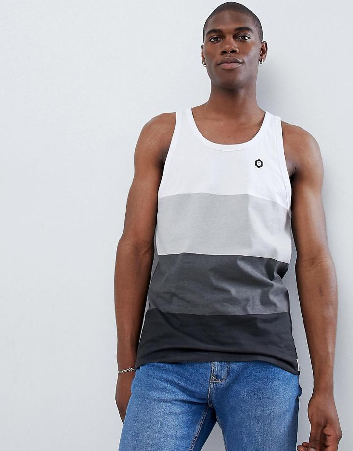 Jack & Jones Core Stripe Tank - White
