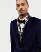 Twisted Tailor Dress Scarf In Black Floral Print - Black