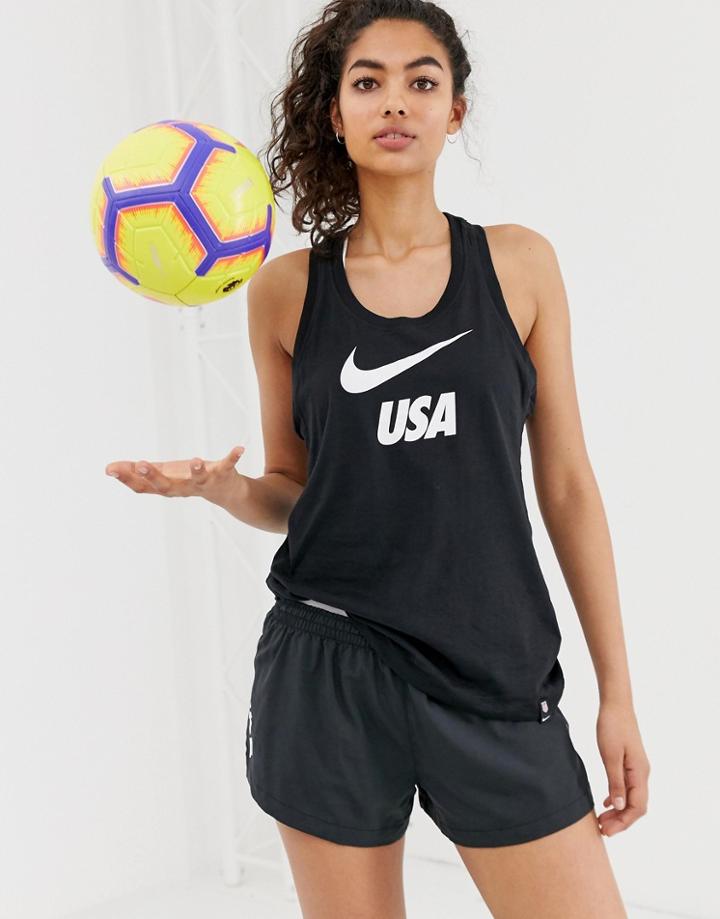 Nike Soccer Usa World Cup Tank In Black