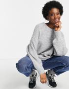 Stradivarius Oversized Jumper In Grey-gray