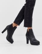 Allsaints Sarris Heeled Leather Boots-black