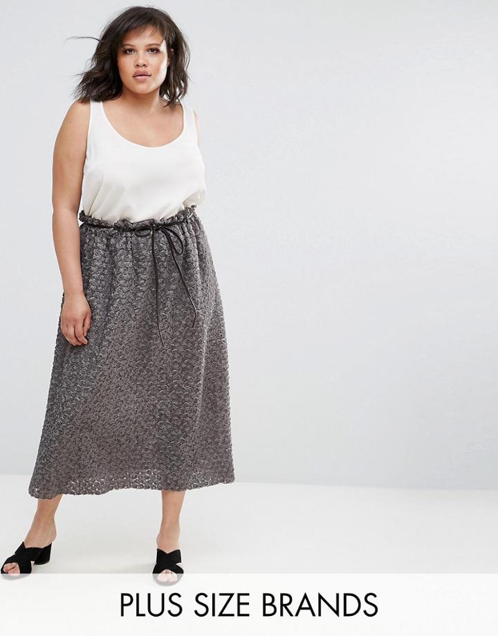 Elvi Rose Applique Skirt - Pink