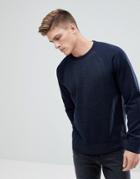Abercrombie & Fitch Sports Fleece Crew Neck Sweatshirt In Navy - Navy