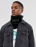 Parlez Embroidered Infinity Scarf In Black