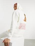 Asos Design Co-ord Oversized Hoodie With Biggie Smalls Print In Ecru-neutral