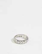 Icon Brand Premium Band Ring In Silver - Silver