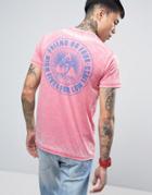 Friend Or Faux Santa Monica Bank Print T-shirt - Pink