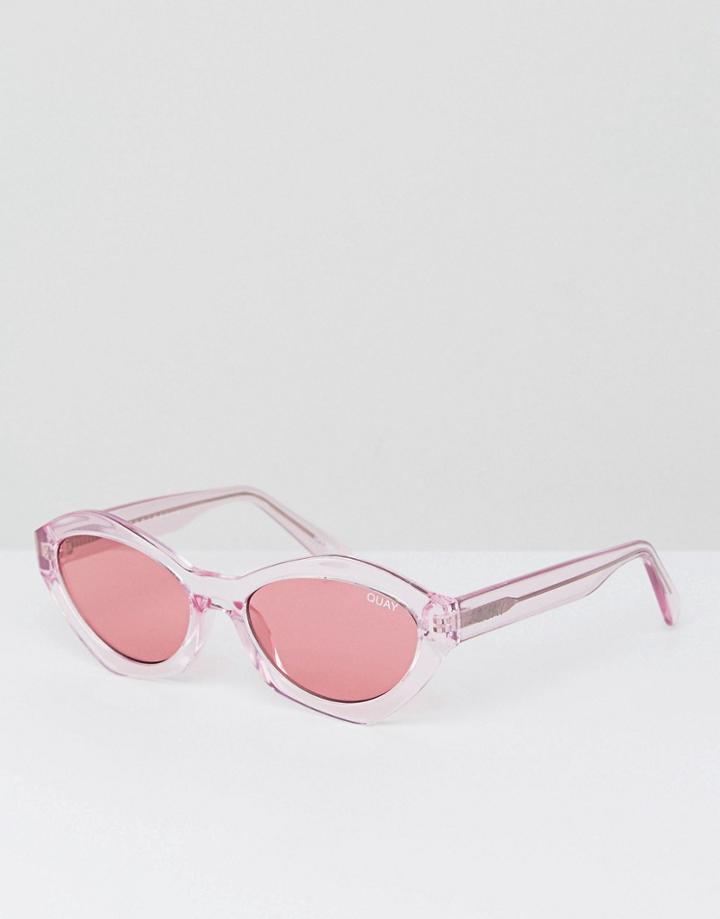 Quay Australia X Kylie Jenner As If Cat Eye Sunglasses In Pink - Pink