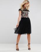 Needle And Thread Tulle Midi Skirt - Black