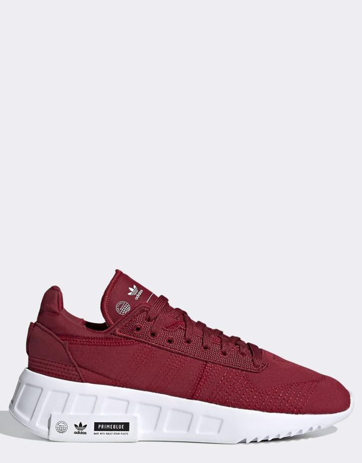 Adidas Originals Geodiver Primeblue Sneakers In Burgundy-purple
