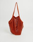 Asos Design Beach String Shopper Bag - Red