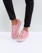 Vagabond Jessie Pink Suede Colourdrench Sneakers - Pink