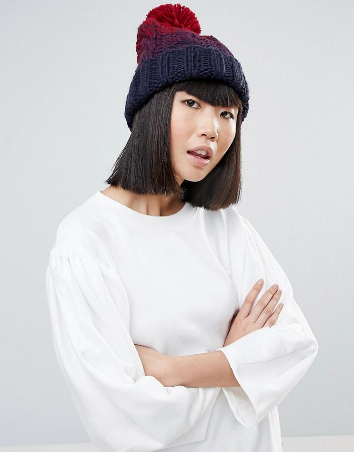 Genie By Eugenia Kim Brady Ombre Knit Hat With Pom Pom - Multi