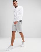 Emporio Armani Lounge Logo Sweat Shorts In Gray - Gray