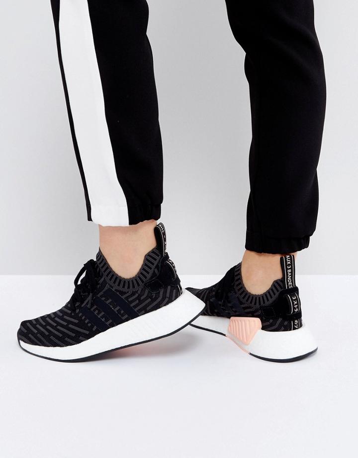 Adidas Originals Nmd R2 Sneakers In Black - Black