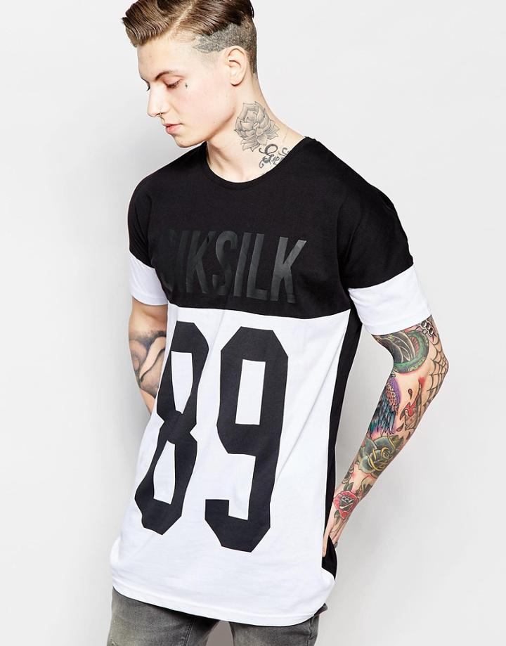 Siksilk Drop Shoulder T-shirt - Cream