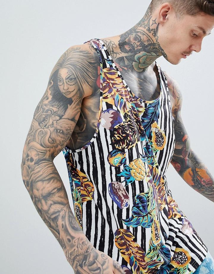 Roadies Od 66 Oversized Printed Tank - Multi