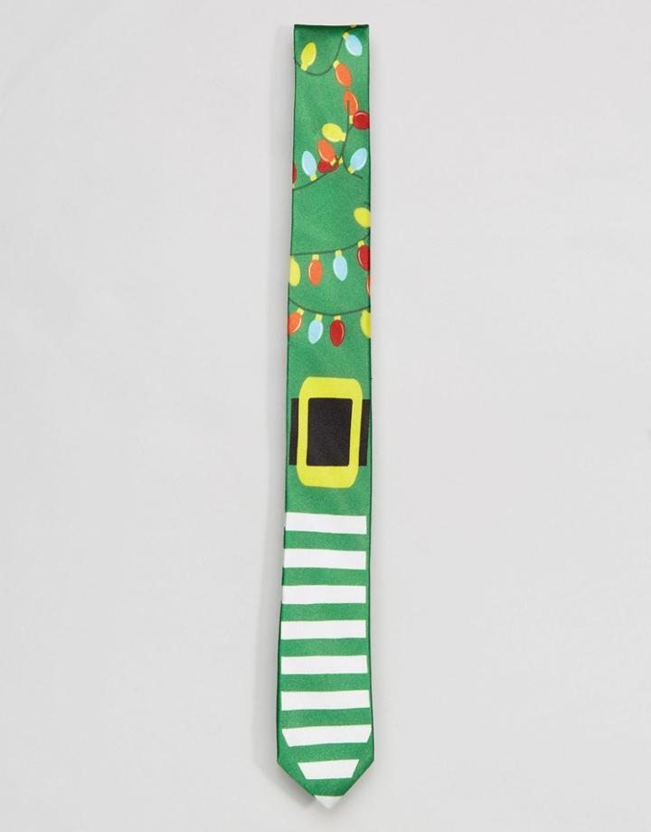 Ssdd Holidays Elf Tie - Green