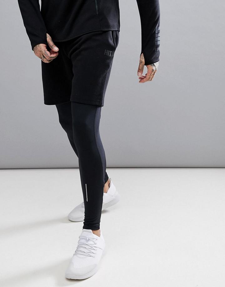 Hiit Training Shorts In Black - Black