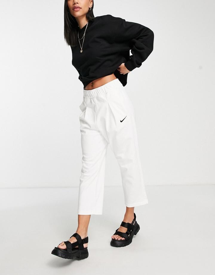 Nike Jersey Capri Pants In White