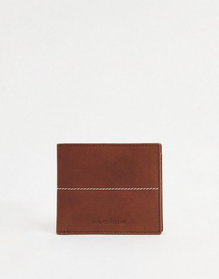 Paul Costelloe Leather Wallet In Brown