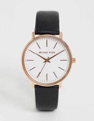 Michael Kors Mk2834 Pyper Leather Watch-black