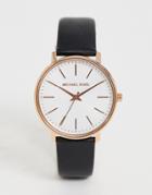 Michael Kors Mk2834 Pyper Leather Watch-black